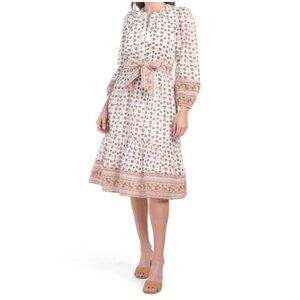 Cleobella Blakely Midi Dress Floral Belted Cottagecore Boho Prairie - Small